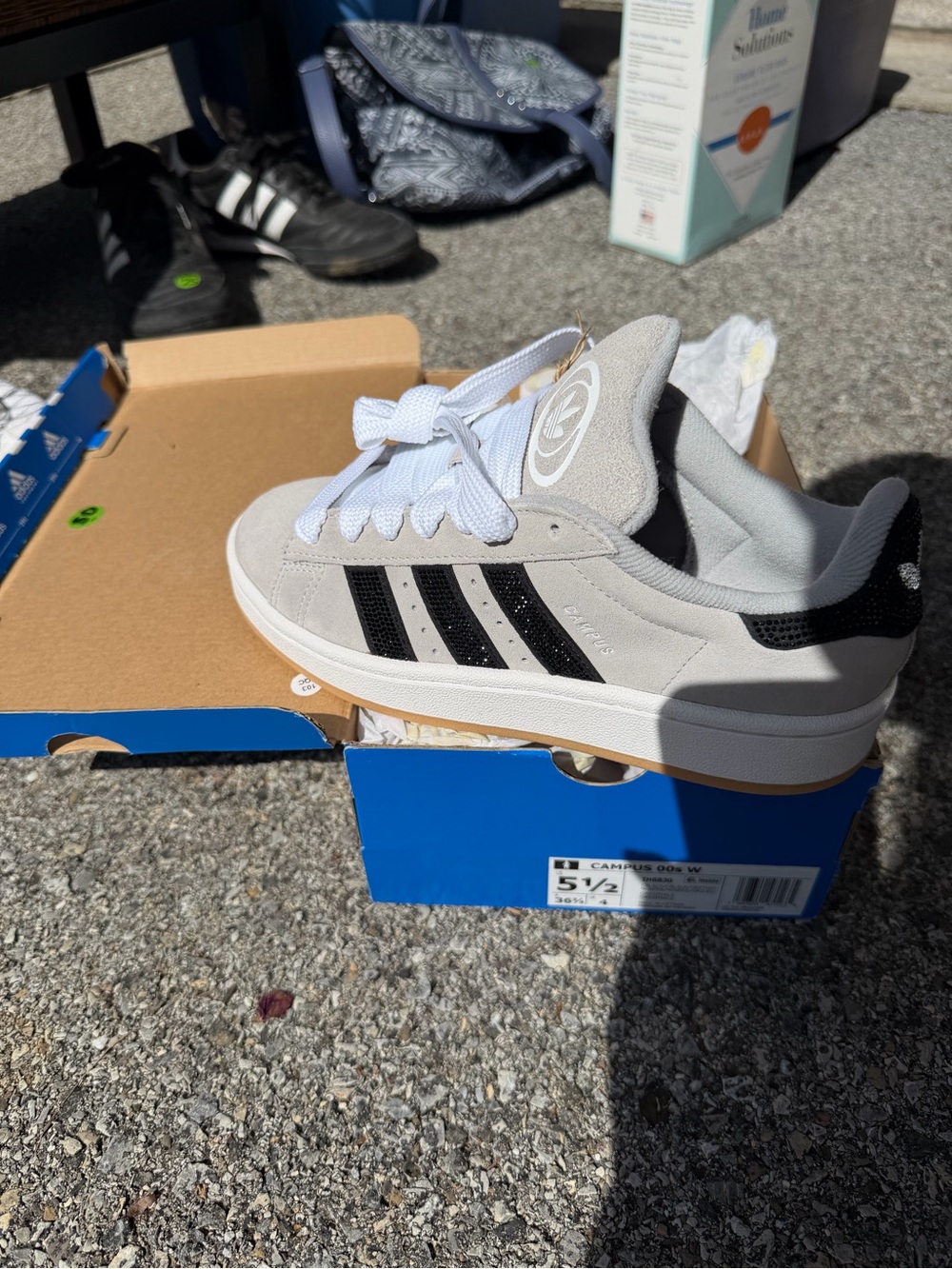 Adidas Kids Campus Grey/Black Casual Sneakers